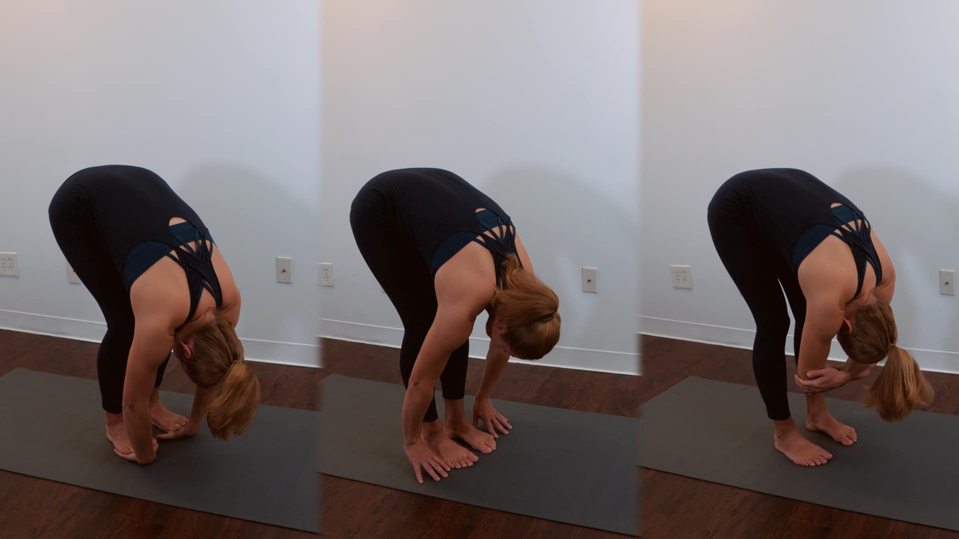 how to do standing forward bend